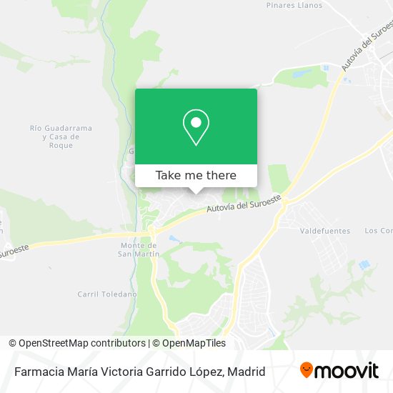 mapa Farmacia María Victoria Garrido López