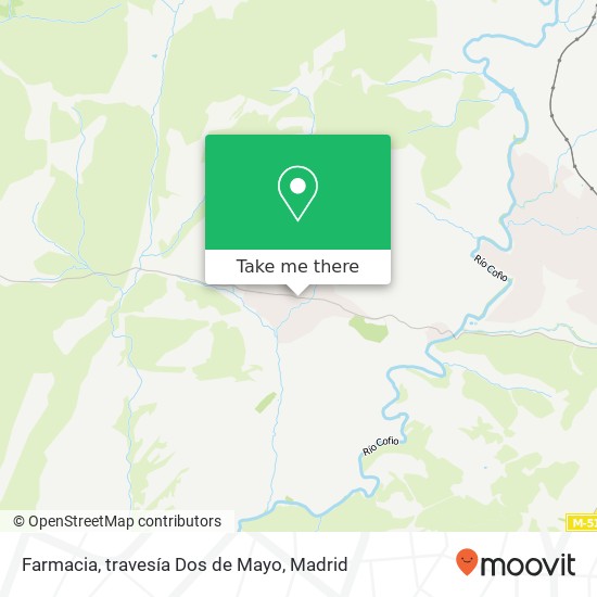 Farmacia, travesía Dos de Mayo map