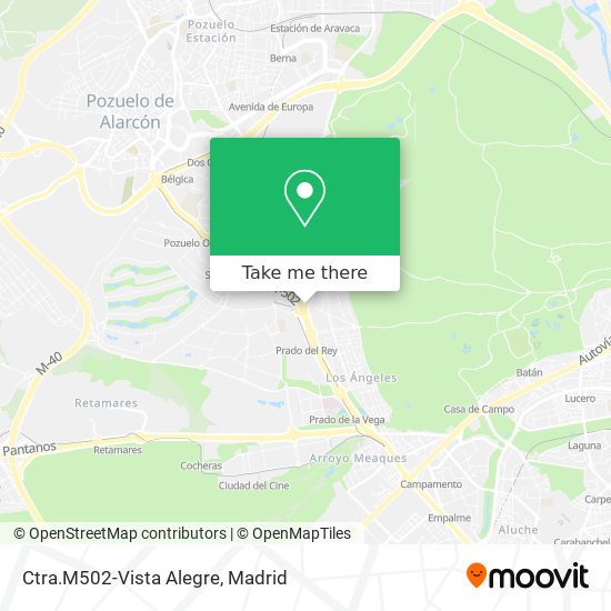 Ctra.M502-Vista Alegre map