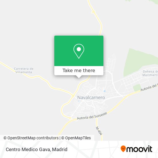 mapa Centro Medico Gava
