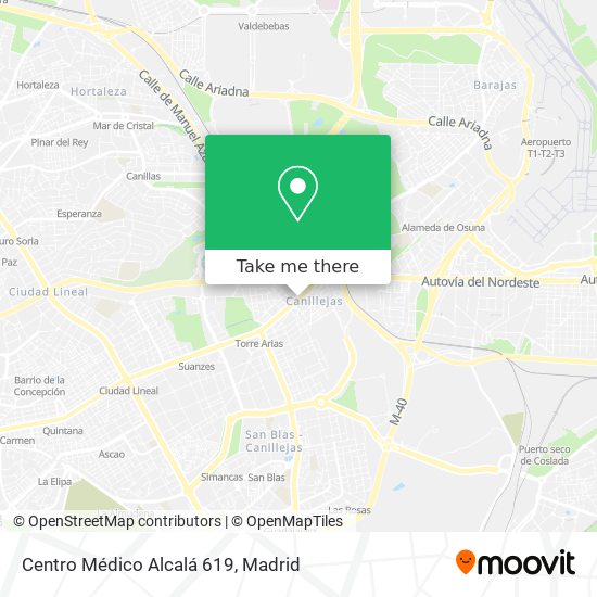 Centro Médico Alcalá 619 map