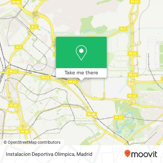 mapa Instalacion Deportiva Olímpica