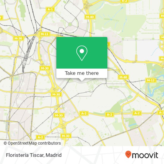 mapa Floristería Tiscar