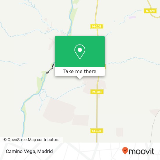 Camino Vega map