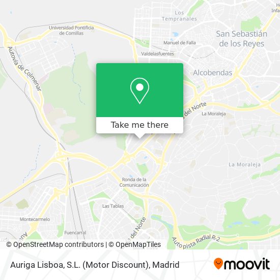 Auriga Lisboa, S.L. (Motor Discount) map