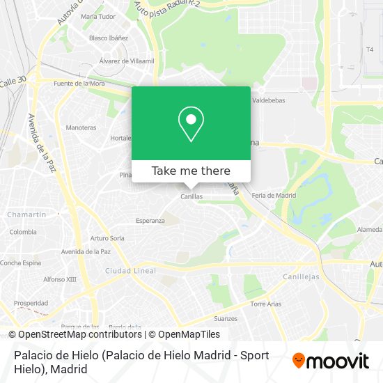 Palacio de Hielo (Palacio de Hielo Madrid - Sport Hielo) map