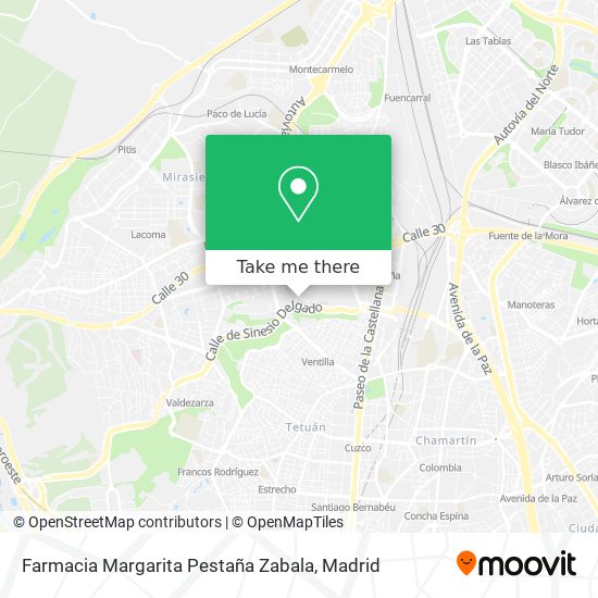 Farmacia Margarita Pestaña Zabala map