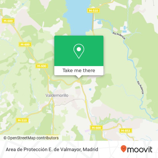 Area de Protección E. de Valmayor map