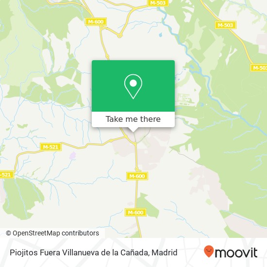 Piojitos Fuera Villanueva de la Cañada map