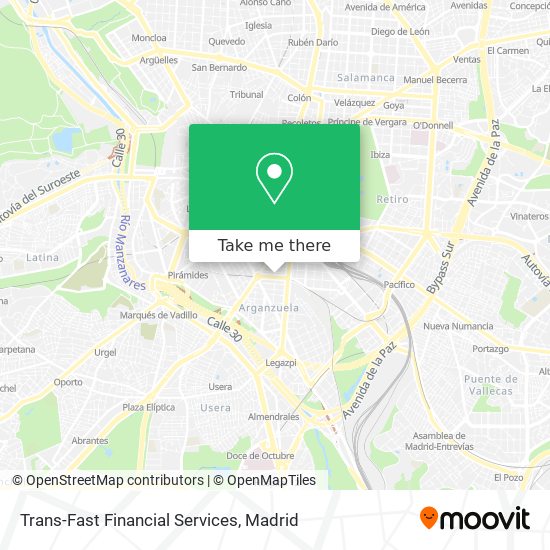 Trans-Fast Financial Services map