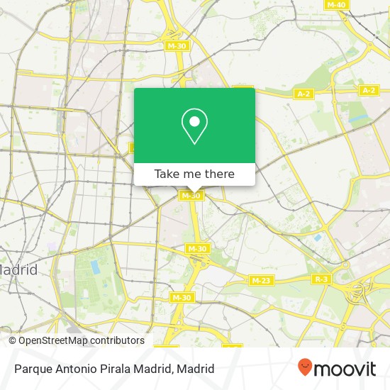 Parque Antonio Pirala Madrid map