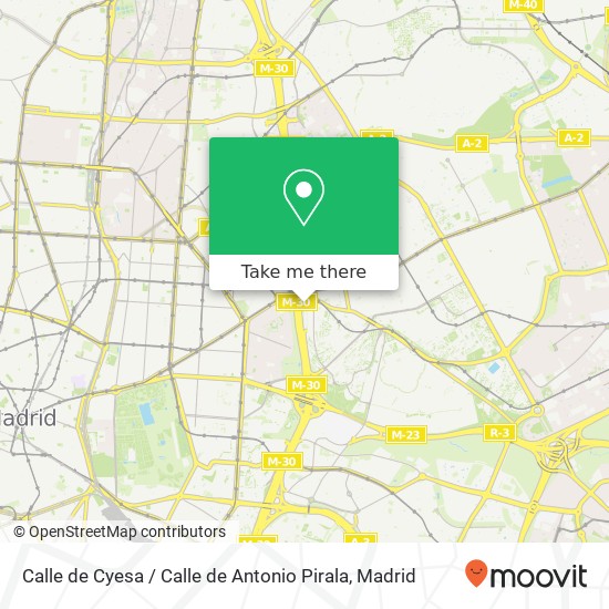 Calle de Cyesa / Calle de Antonio Pirala map
