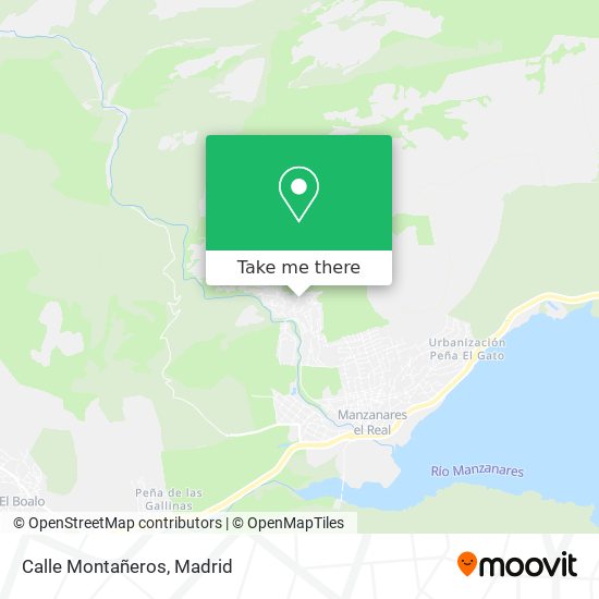 mapa Calle Montañeros