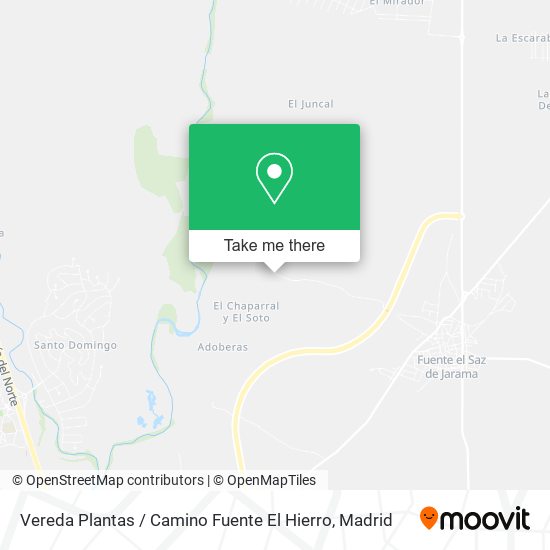 Vereda Plantas / Camino Fuente El Hierro map