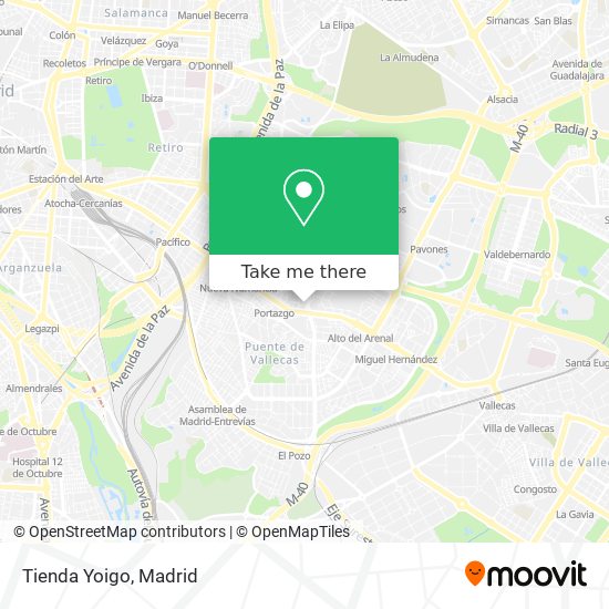 Tienda Yoigo map