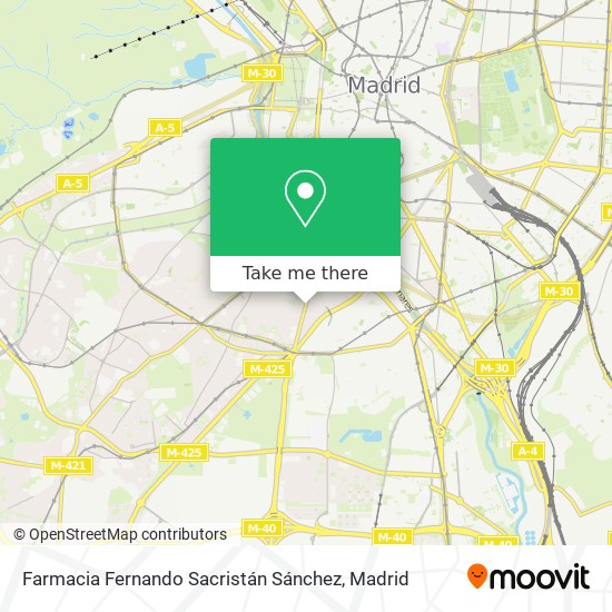 Farmacia Fernando Sacristán Sánchez map