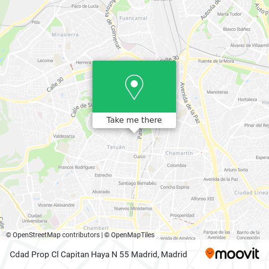 mapa Cdad Prop Cl Capitan Haya N 55 Madrid