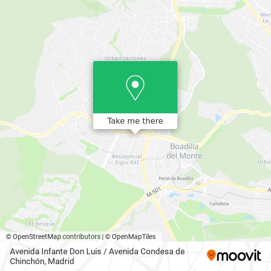 Avenida Infante Don Luis / Avenida Condesa de Chinchón map