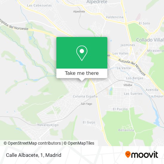 mapa Calle Albacete, 1