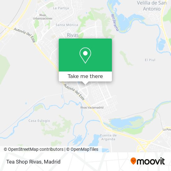 Tea Shop Rivas map