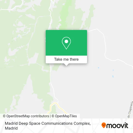 Madrid Deep Space Communications Complex map