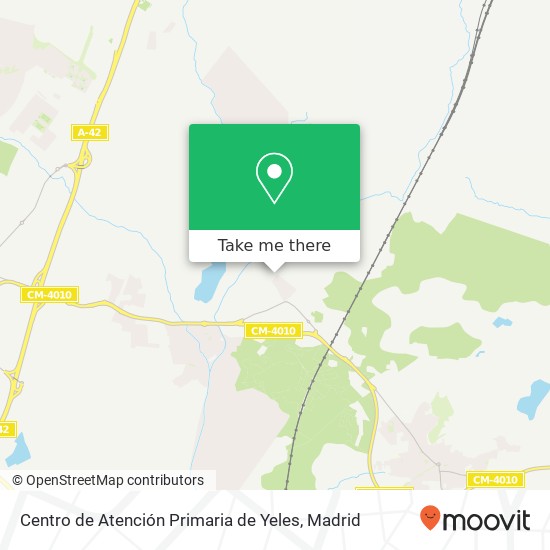 Centro de Atención Primaria de Yeles map