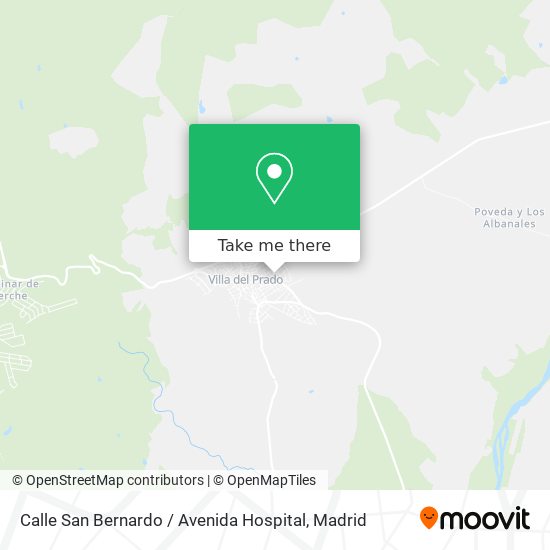 Calle San Bernardo / Avenida Hospital map