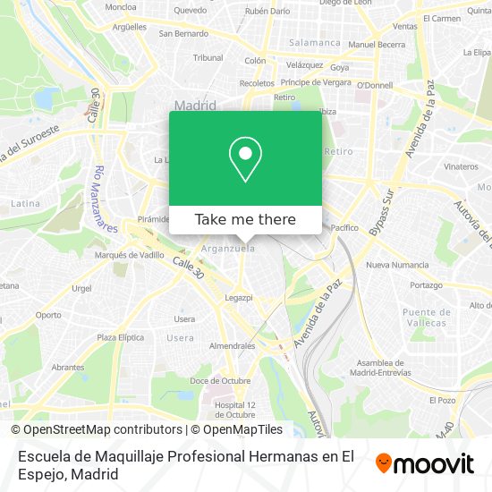 Escuela de Maquillaje Profesional Hermanas en El Espejo map