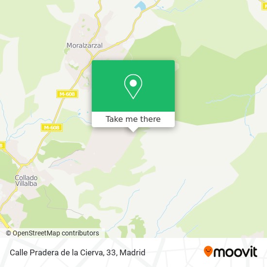 Calle Pradera de la Cierva, 33 map