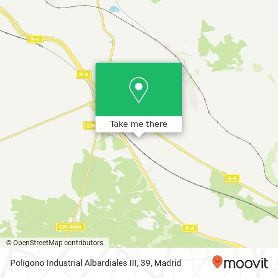 mapa Polígono Industrial Albardiales III, 39