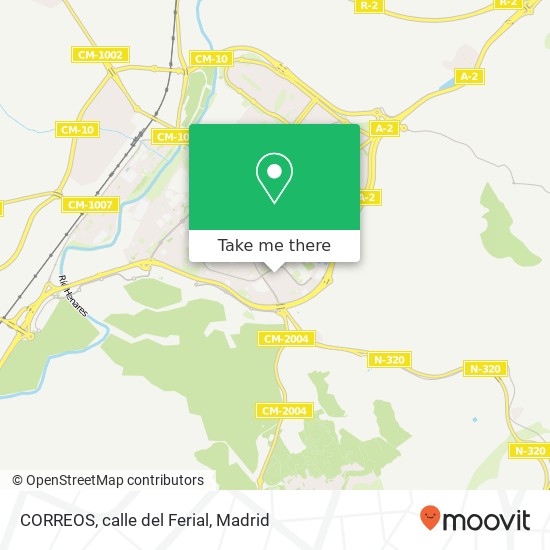 mapa CORREOS, calle del Ferial