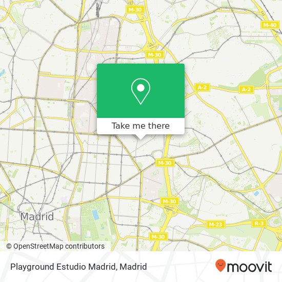 Playground Estudio Madrid map