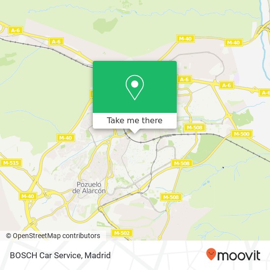 mapa BOSCH Car Service