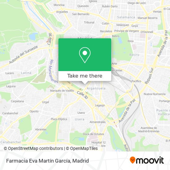 mapa Farmacia Eva Martín García