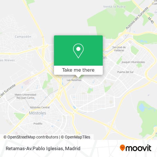 mapa Retamas-Av.Pablo Iglesias