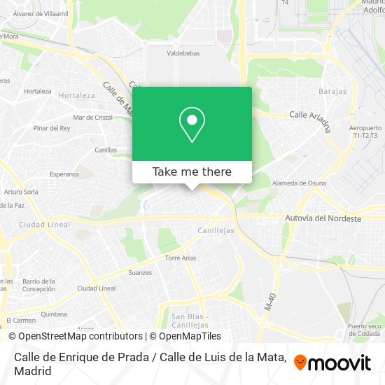 mapa Calle de Enrique de Prada / Calle de Luis de la Mata