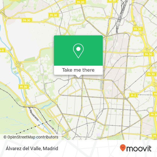mapa Álvarez del Valle