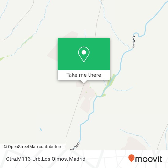 mapa Ctra.M113-Urb.Los Olmos