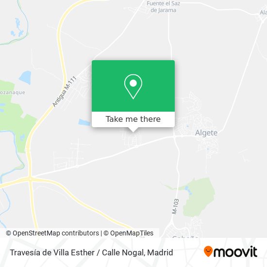 Travesía de Villa Esther / Calle Nogal map