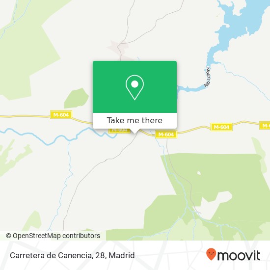 Carretera de Canencia, 28 map