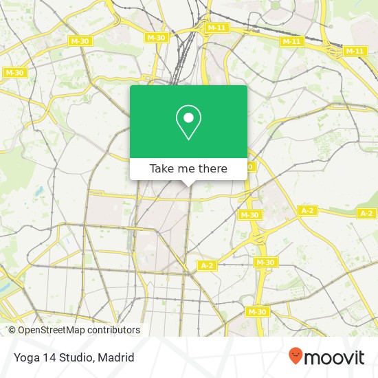 Yoga 14 Studio map