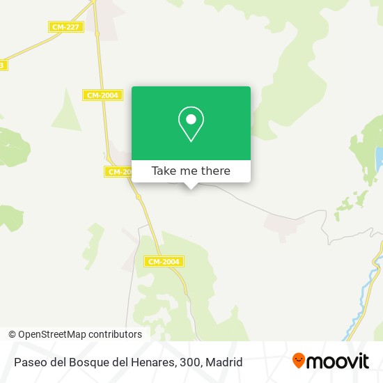 mapa Paseo del Bosque del Henares, 300