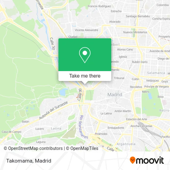 mapa Takomama