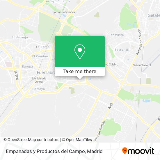 Empanadas y Productos del Campo map