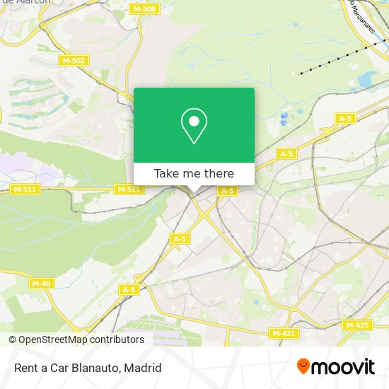 Rent a Car Blanauto map