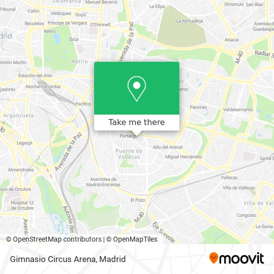 Gimnasio Circus Arena map