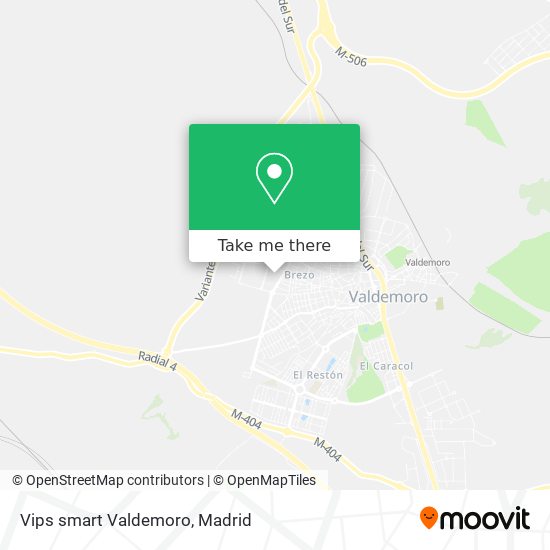 Vips smart Valdemoro map
