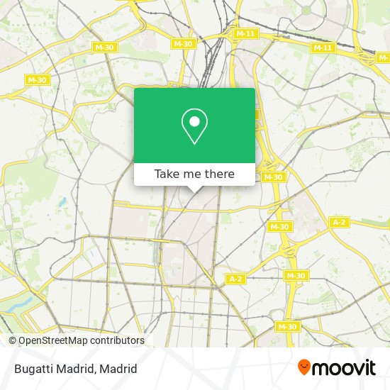 Bugatti Madrid map