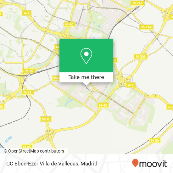 CC Eben-Ezer Villa de Vallecas map