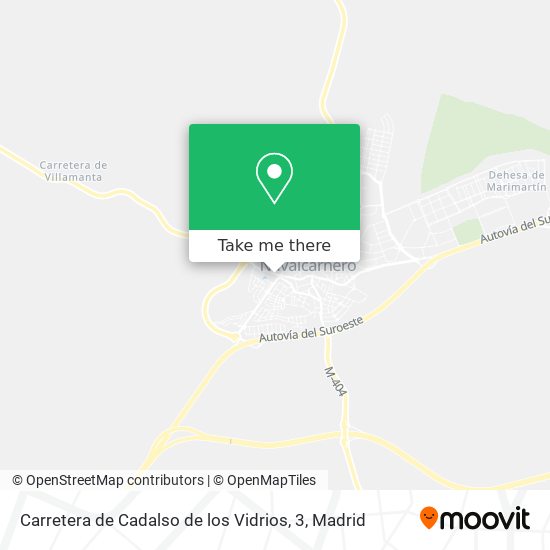 Carretera de Cadalso de los Vidrios, 3 map